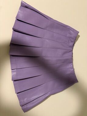 Alice + Olivia Lavender Pleated Skater Skirt